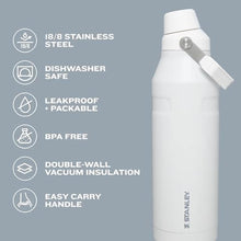 Load image into Gallery viewer, Stanley IceFlow Fast Flow Water Bottle 16 oz | Angled Spout Lid | Lightweight and Leakproof for Travel and Sports | Insulated Stainless Steel | BPA-Free |Tigerlily_6613
