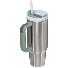 Load image into Gallery viewer, STANLEY Quencher H2.0 Tumbler with Handle and Straw 30 oz | Flowstate 3-Position Lid | Cup Holder Compatible for Travel | Insulated Stainless Steel Cup | BPA-Free | Stainless Steel Shale, StainlessSteelShale_6845
