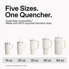 Load image into Gallery viewer, STANLEY Quencher H2.0 Tumbler with Handle and Straw 30 oz | Flowstate 3-Position Lid | Cup Holder Compatible for Travel | Insulated Stainless Steel Cup | BPA-Free | Azure_6371
