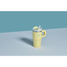 Load image into Gallery viewer, STANLEY Quencher H2.0 Tumbler with Handle and Straw 14 oz | Flowstate 3-Position Lid | Cup Holder Compatible for Travel | Insulated Stainless Steel Cup | BPA-Free | Pomelo_3829
