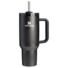 Load image into Gallery viewer, STANLEY Quencher H2.0 Tumbler with Handle and Straw 40 oz | Flowstate 3-Position Lid | Cup Holder Compatible for Travel | Insulated Stainless Steel Cup | BPA-Free | Fluted Black, FlutedBlack_1
