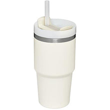 Load image into Gallery viewer, STANLEY Quencher H2.0 Tumbler with Straw 20 oz | Flowstate 3-Position Lid | Cup Holder Compatible for Travel | Insulated Stainless Steel Cup | BPA-Free | Cream_1059

