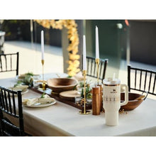 Load image into Gallery viewer, Stanley Quencher H2.O FlowState Tumbler 40 oz Cream Gloss Deco, CreamGlossDeco_259
