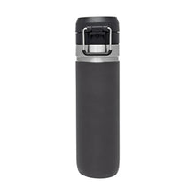 Load image into Gallery viewer, Stanley Quick Flip GO Water Bottle 24 oz | Push Button Lid | Leakproof and Packable for Travel and Sports | Insulated Stainless Steel | BPA-Free | Charcoal_7104

