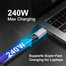 Load image into Gallery viewer, StarLinker USB4 Cable 240W 6.6Ft [USB-IF Certified], PD Charging, Supports 40Gbps Data Sync and 8K/5K@60HZ, Compatible with Thunderbolt 4/3, USB3, USB C, Lenovo, MacBook, SSD, Monitor, Docking, Black_7748
