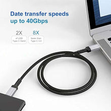 Load image into Gallery viewer, StarLinker USB4 Cable 240W 6.6Ft [USB-IF Certified], PD Charging, Supports 40Gbps Data Sync and 8K/5K@60HZ, Compatible with Thunderbolt 4/3, USB3, USB C, Lenovo, MacBook, SSD, Monitor, Docking, Black_7750
