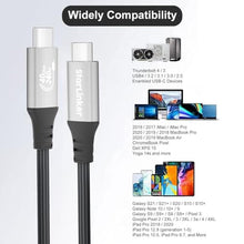 Load image into Gallery viewer, StarLinker USB4 Cable 240W 6.6Ft [USB-IF Certified], PD Charging, Supports 40Gbps Data Sync and 8K/5K@60HZ, Compatible with Thunderbolt 4/3, USB3, USB C, Lenovo, MacBook, SSD, Monitor, Docking, Black_7751
