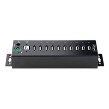 Load image into Gallery viewer, StarTech 10-Port Industrial USB 2.0 Hub, Rugged, TAA (USB210AIND-USB-A-HUB), Black_63
