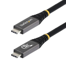 Load image into Gallery viewer, StarTech 3.3ft/1m USB-C to USB-C USB4 Cable, 80Gbps, 240W PD, 8K, Black_1
