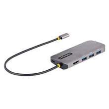 Load image into Gallery viewer, StarTech 6-in-1 USB-C Hub, 4K HDMI HDR10, 3X USB-A 5Gbps, GbE, 100W, SpaceGray_1
