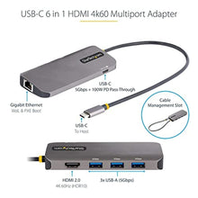 Load image into Gallery viewer, StarTech 6-in-1 USB-C Hub, 4K HDMI HDR10, 3X USB-A 5Gbps, GbE, 100W, SpaceGray_1750
