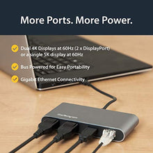 Load image into Gallery viewer, StarTech.com Dual 4K Monitor Mini Thunderbolt 3 Dock with DisplayPort - Mac &amp; Windows Docking Station - Discontinued, Limited Stock, &amp; Replaced by TB3DKM2DPL (TB3DKM2DP), BlackGray_779
