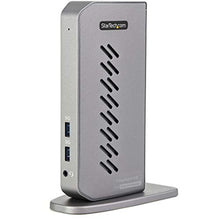 Load image into Gallery viewer, StarTech Hybrid USB-A &amp; USB-C Dual 4K Dock, DP, HDMI, 6-Port USB 5Gbps, GbE, BlackGray_1
