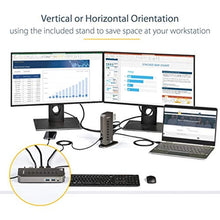 Load image into Gallery viewer, StarTech Hybrid USB-A &amp; USB-C Dual 4K Dock, DP, HDMI, 6-Port USB 5Gbps, GbE, BlackGray_5931
