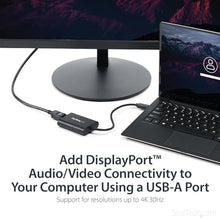 Load image into Gallery viewer, StarTech USB 3.0 to DisplayPort Adapter, 4K, Windows, TAA (USB32DPES2), Black_7589
