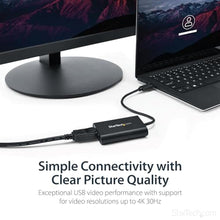 Load image into Gallery viewer, StarTech USB 3.0 to DisplayPort Adapter, 4K, Windows, TAA (USB32DPES2), Black_7591
