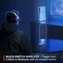 Load image into Gallery viewer, SteelSeries Arctis Nova 5 Wireless Multi-System Gaming Headset Neodymium Magnetic Drivers 100+ Audio Presets 60 HR Battery 2.4GHz or BT ClearCast Gen2.X Mic PC, PS5, PS4, Switch, Mobile, Black_4935
