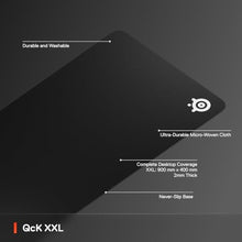 Load image into Gallery viewer, SteelSeries QcK Gaming Mouse Pad - XXL Cloth - Peak Tracking and Stability - Esports Mousepad - Never-Slip - Full Desk Coverage_668
