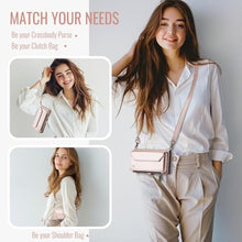 Load image into Gallery viewer, Strapurs Wallet Case Compatible with Samsung Galaxy Z Fold 7 with RFID Blocking Card Holder Slot Soft PU Leather Shoulder Strap Zipper Pocket Purse Galaxy Z Fold7 Phone Case, Rose Gold, RoseGold_1085
