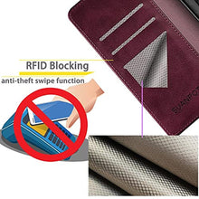Load image into Gallery viewer, SUANPOT for Google Pixel 8 5G Wallet case with RFID Blocking Credit Card Holder,Flip Book PU Leather Protective Cover Women Men for Pixel 8 Phone case Wine Red, WineRed_7795
