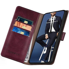 Load image into Gallery viewer, SUANPOT for Google Pixel 8 5G Wallet case with RFID Blocking Credit Card Holder,Flip Book PU Leather Protective Cover Women Men for Pixel 8 Phone case Wine Red, WineRed_7796
