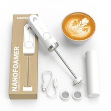 Load image into Gallery viewer, Subminimal NanoFoamer Milk Foamer - Rechargeable Handheld Frother - White_1
