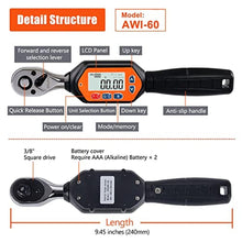 Load image into Gallery viewer, SUG Mini Digital Torque Wrench (3/8-Inch, 1.33-44.25 ft-lbs/1.8-60 Nm), Orange_7164
