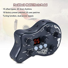 Load image into Gallery viewer, summina Guitar Pedal Multi Effects Guitar Pedal Guitar Delay Pedal Guitar Loop Pedal Portable Multi-effects Processor Effect Pedal 15 Effect Types 40 Drum Rhythms Tuning Function - Grey_299
