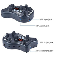 Load image into Gallery viewer, summina Guitar Pedal Multi Effects Guitar Pedal Guitar Delay Pedal Guitar Loop Pedal Portable Multi-effects Processor Effect Pedal 15 Effect Types 40 Drum Rhythms Tuning Function - Grey_300
