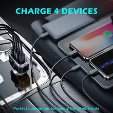 Load image into Gallery viewer, SUNDA 40W USB C Fast Car Charger, 4-Ports Car Charger Adapter, Dual Type C PD 20W Compatible with iPhone12/11 Pro/Max/iPhone11/iPad Pro/Galaxy/Samsung, Dual USB-A 18W QC3.0 for Android, CCAC_1697

