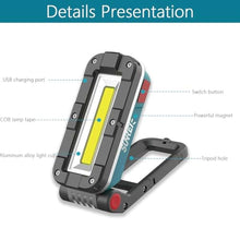Load image into Gallery viewer, SUNREI IPX5 1000LM COB Work Light, Magnetic Flashlight for Car Repair, Blue_7931
