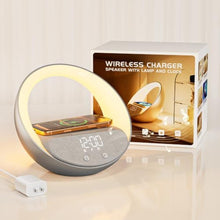 Load image into Gallery viewer, Sunrise Alarm Clock Bluetooth Speaker Wireless Charging Light for Bedroom, Silver_1
