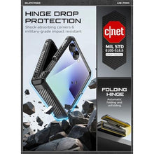 Load image into Gallery viewer, SUPCASE for Samsung Galaxy Z Flip 7 Case with Built-in Stand &amp; Belt-Clip (Unicorn Beetle Pro), [Hinge Protection] [Front Tempered Glass Screen Protector] Full Body Military-Grade Phone Cover, Black_4360
