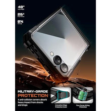 Load image into Gallery viewer, SUPCASE for Samsung Galaxy Z Flip 7 Case with Stand &amp; Front Screen Protector (Unicorn Beetle Grip), [Support MagSafe] [Hinge Protection] Full Body Military-Grade Translucent Back Phone Cover, Black_4451
