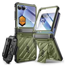 Load image into Gallery viewer, SUPCASE for Samsung Galaxy Z Flip 7 Case with Built-in Stand &amp; Belt-Clip (Unicorn Beetle Pro), [Hinge Protection] [Front Tempered Glass Screen Protector] Full Body Military-Grade Phone Cover, Guldan_1
