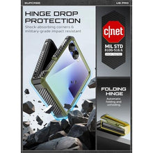 Load image into Gallery viewer, SUPCASE for Samsung Galaxy Z Flip 7 Case with Built-in Stand &amp; Belt-Clip (Unicorn Beetle Pro), [Hinge Protection] [Front Tempered Glass Screen Protector] Full Body Military-Grade Phone Cover, Guldan_4436
