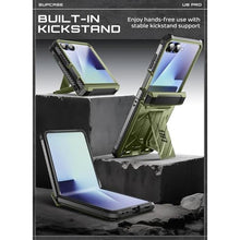 Load image into Gallery viewer, SUPCASE for Samsung Galaxy Z Flip 7 Case with Built-in Stand &amp; Belt-Clip (Unicorn Beetle Pro), [Hinge Protection] [Front Tempered Glass Screen Protector] Full Body Military-Grade Phone Cover, Guldan_4437
