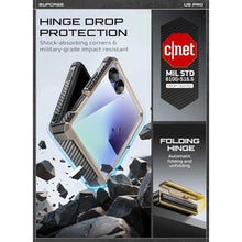 Load image into Gallery viewer, SUPCASE for Samsung Galaxy Z Flip 7 Case with Built-in Stand &amp; Belt-Clip (Unicorn Beetle Pro), [Hinge Protection] [Front Tempered Glass Screen Protector] Full Body Military-Grade Phone Cover, Desert_4415
