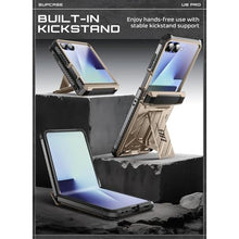 Load image into Gallery viewer, SUPCASE for Samsung Galaxy Z Flip 7 Case with Built-in Stand &amp; Belt-Clip (Unicorn Beetle Pro), [Hinge Protection] [Front Tempered Glass Screen Protector] Full Body Military-Grade Phone Cover, Desert_4416
