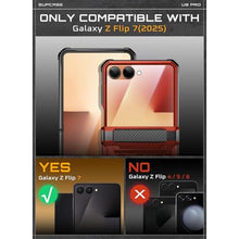 Load image into Gallery viewer, SUPCASE for Samsung Galaxy Z Flip 7 Case with Built-in Stand &amp; Belt-Clip (Unicorn Beetle Pro), [Hinge Protection] [Front Tempered Glass Screen Protector] Full Body Military-Grade Phone Cover, Ruddy_4379
