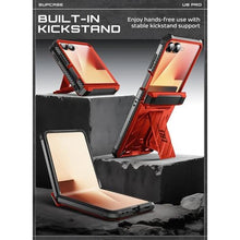Load image into Gallery viewer, SUPCASE for Samsung Galaxy Z Flip 7 Case with Built-in Stand &amp; Belt-Clip (Unicorn Beetle Pro), [Hinge Protection] [Front Tempered Glass Screen Protector] Full Body Military-Grade Phone Cover, Ruddy_4381
