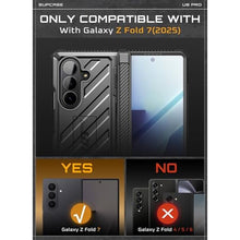 Load image into Gallery viewer, SUPCASE for Samsung Galaxy Z Fold 7 Case with Kickstand (UB Pro), [Built-in Tempered Glass Screen Protector] [Hinge Coverage] [Military-Grade Protection] Full-Body Heavy-Duty Rugged Phone Case, Black_4429
