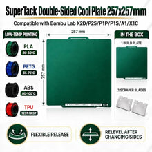 Load image into Gallery viewer, SuperTack Double-Sided Cool Plate 257x257mm for Bambu Lab P1S X2D_704
