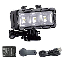 Load image into Gallery viewer, Suptig Underwater Light, Waterproof Light, Dimmable Waterproof (45m) LED Video Light for Gopro Mission 1 Pro, Gopro Hero 13, 12, 11,10,9,8,7,6,5,4,3, DJI Action, Insta 360 Action Cameras, Black_1
