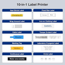 Load image into Gallery viewer, SUPVAN G15M Mini Portable Label Maker Machine with Heat Shrink Tube, Black_1560
