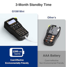 Load image into Gallery viewer, SUPVAN G15M Mini Portable Label Maker Machine with Heat Shrink Tube, Black_1561
