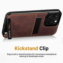 Load image into Gallery viewer, SURAZO Compatible with iPhone 15 Pro Max, Wallet Leather Genuine Premium - Shockproof Slim and Thin Cover with - Card Slot, Kickstand - Vintage Bumper Protective Case_2156
