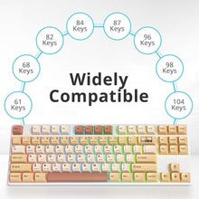 Load image into Gallery viewer, surmen 139 XDA Profile PBT Keycaps 75 Percent, Custom keycaps Dye Sublimation with ISO Keys for 61/68/82/87/108 Mechanical Keyboard (Stamp)_6508
