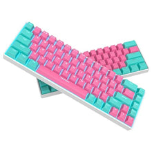 Load image into Gallery viewer, surmen 65% Percent Gaming Keyboard Mechanical with Linear Red Switch, 68-Keys Pink Mini Gaming Keyboard 60 Percent LED Light Backlit PBT Keycaps for Laptop Desktop PC Gamers (68 Miami)_6289
