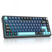 Load image into Gallery viewer, surmen M75 75% Wireless Creamy Keyboard with Gasket, Pre-lubed Triple Mode Bluetooth Mechanical Gaming Keyboard BT5.0/2.4Ghz/USB with Sound Absorbing Pads Hot-Swap(Deep Sea), DeepSea_1
